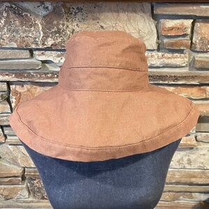 Hatterdashery Stylish Brown Cotton Sun Hat